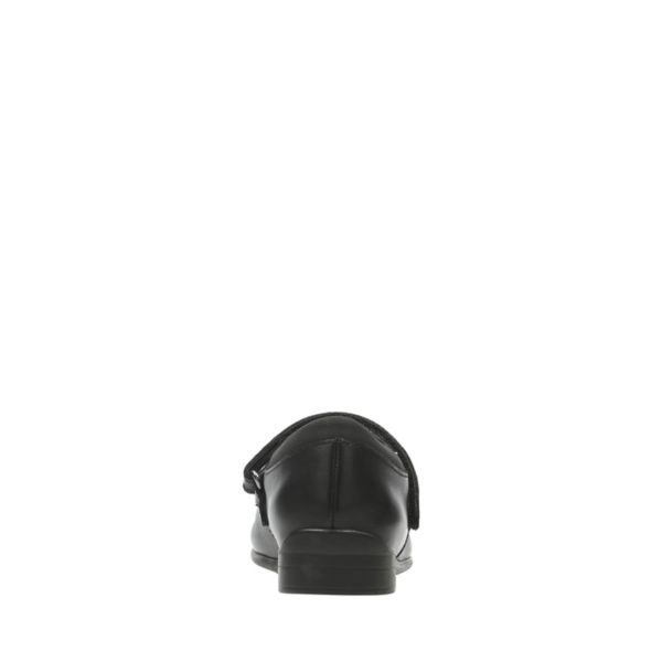 Clarks Girls Jamie Star Toddler School Shoes Black | CA-5734980